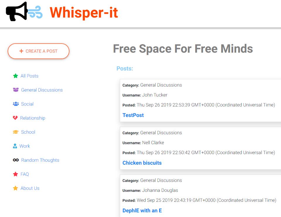 Whisper It screenshot